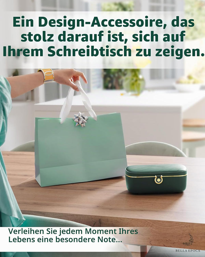 Bella Epoca® Tragbarer elektrischer Speisewärmer, eine elegante beheizbare Lunchbox (900 ml/45 W/220
