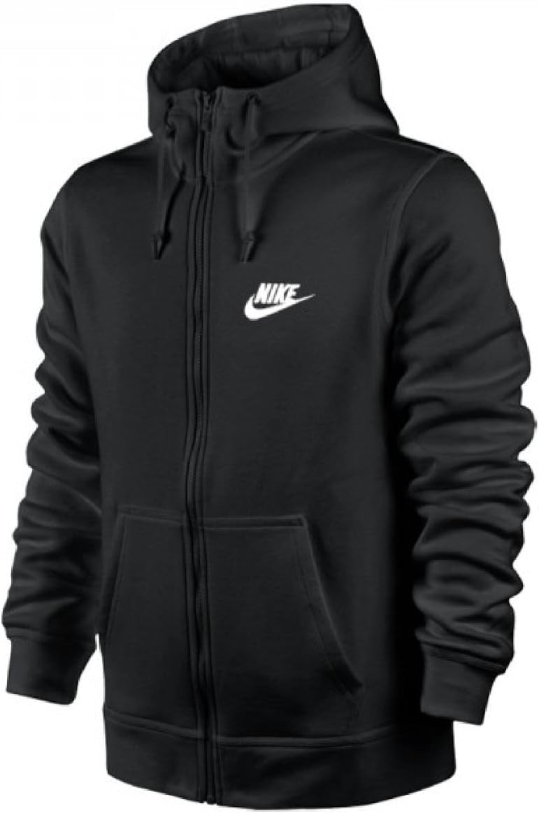 Nike Herren Kapuzenjacke Sweat Club XS Black/Black/White, XS Black/Black/White