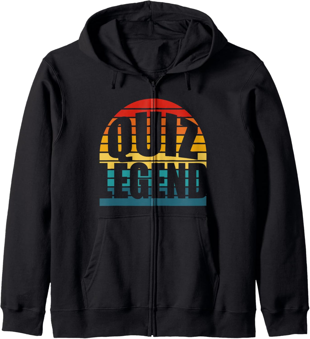 Pub Quiz Legende Absolut Lustig Vintage Retro Sonnenuntergang Quiz Kapuzenjacke