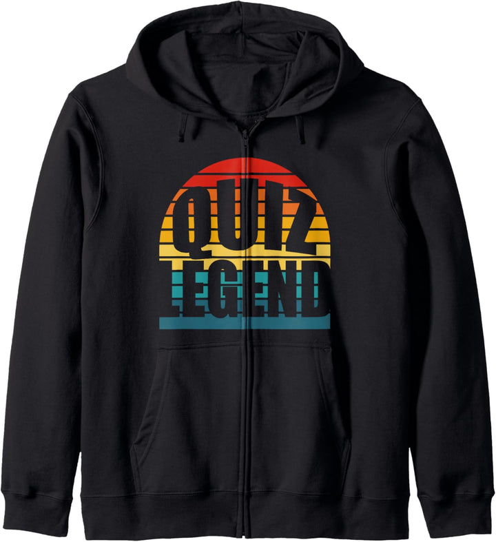 Pub Quiz Legende Absolut Lustig Vintage Retro Sonnenuntergang Quiz Kapuzenjacke