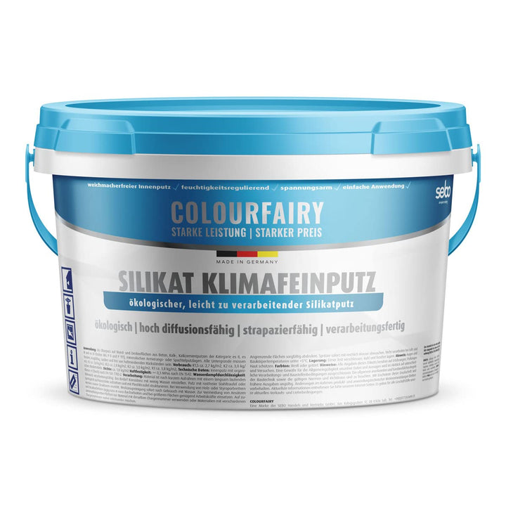 Colourfairy Silikat Innenputz Klimafeinputz weiss 20kg Kratzputzstruktur (K) 2 mm