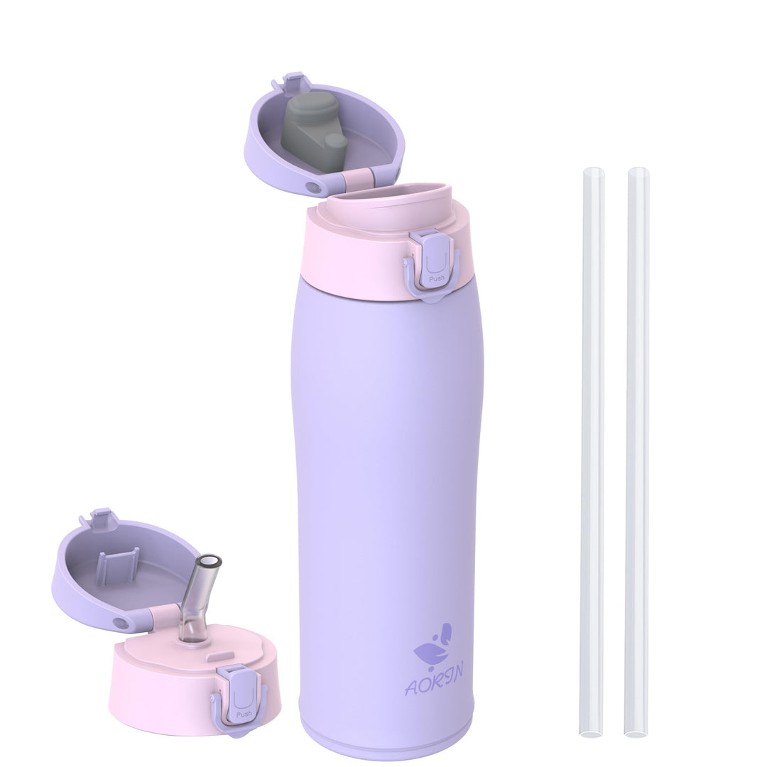 AORIN Trinkflasche Edelstahl 18/8, 750ml, Auslaufsicher Thermoskanne Isolierflasche Doppelwandig mit