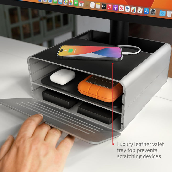 Twelve South HiRise Pro für iMac/Displays/Monitore | Höhenverstellbarer Ständer mit Stauraum, umkehr