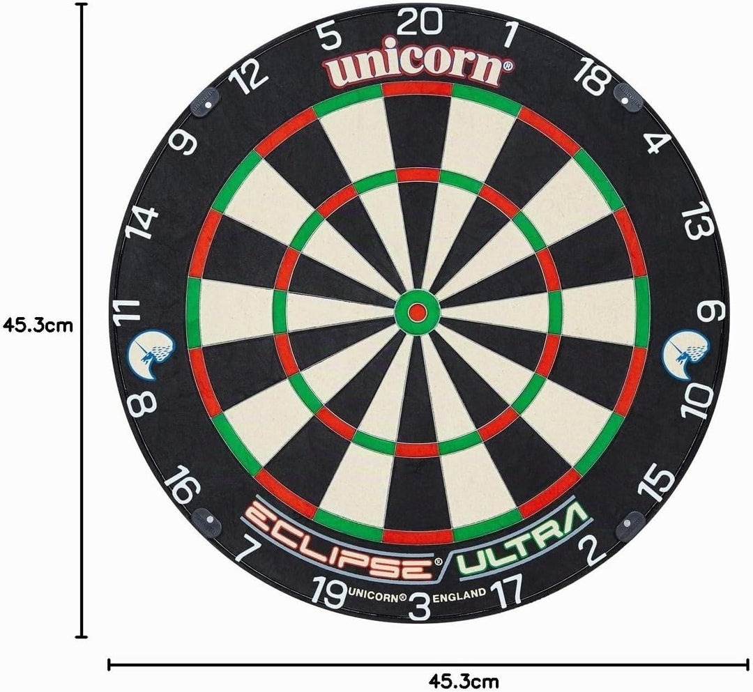 Unicorn Eclipse Ultra Professional Bristle Dartscheibe, Einheitsgrösse, Schwarz, 79900 Single, Singl