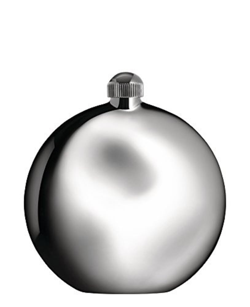 Alessi PG03 Shot Flachmann - Edelstahl 18/10 mit Trichter.,10,00 x 3,20 x 11,00 cm, Stahl