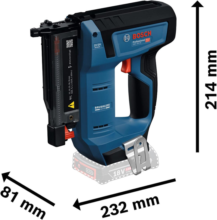 Bosch Professional 18V System Akku-Holznagler GNH 18V-35 (minimaler Rückstoss, bürstenloser Motor, i