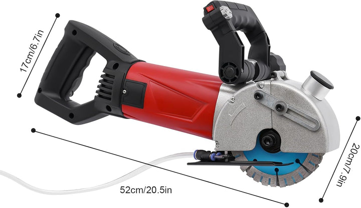 Mauernutfräse 2800W Schlitzmaschine mit Laser - Wandhobelmaschine für Beton, Holz und mehr - Inklusi