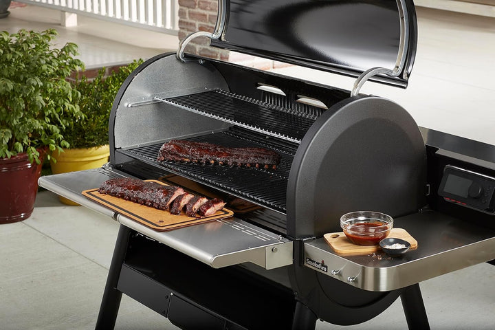 Weber SmokeFire EX6 - EPX6 Fronttisch - abklappbar, zusätzliche Ablagefläche für Grillgut, einfache