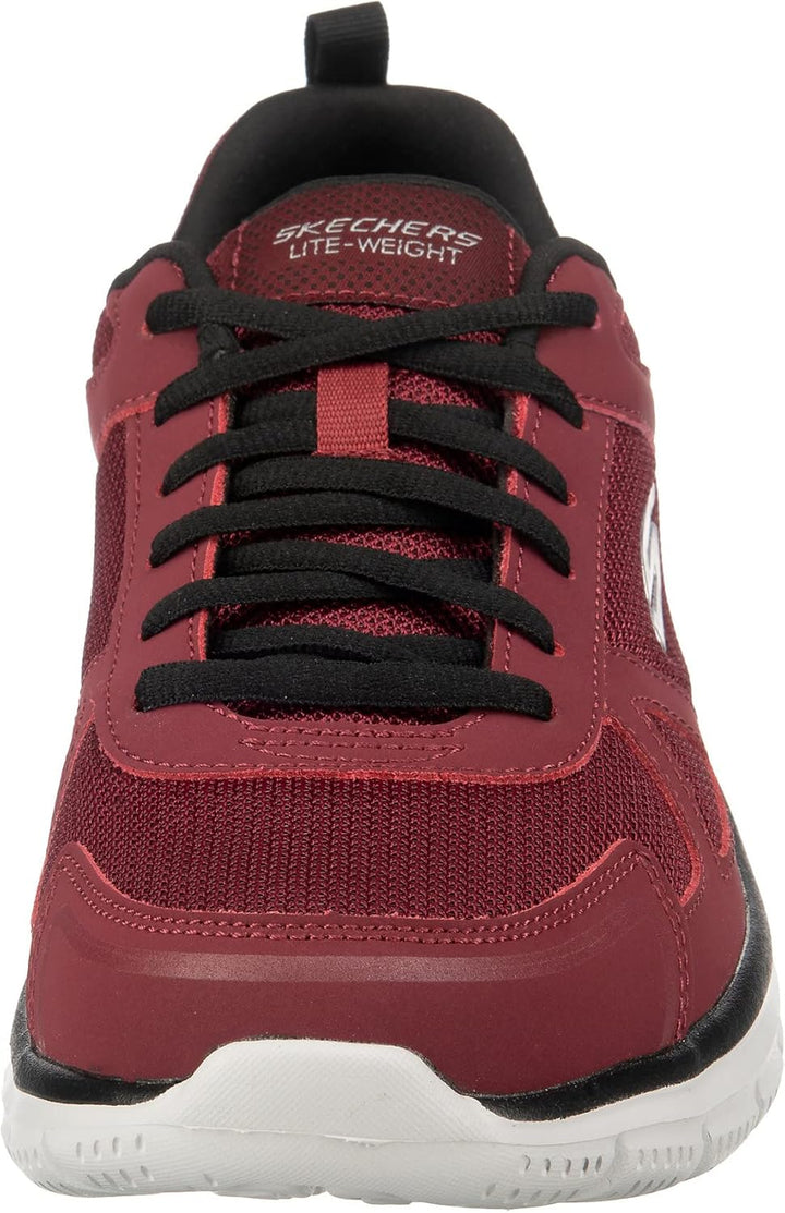 Skechers Sport Mens Track SCLORIC Sportschuhe/Laufschuhe Herren Schuhe,Black Red BKRD,44EU 45 EU Bur