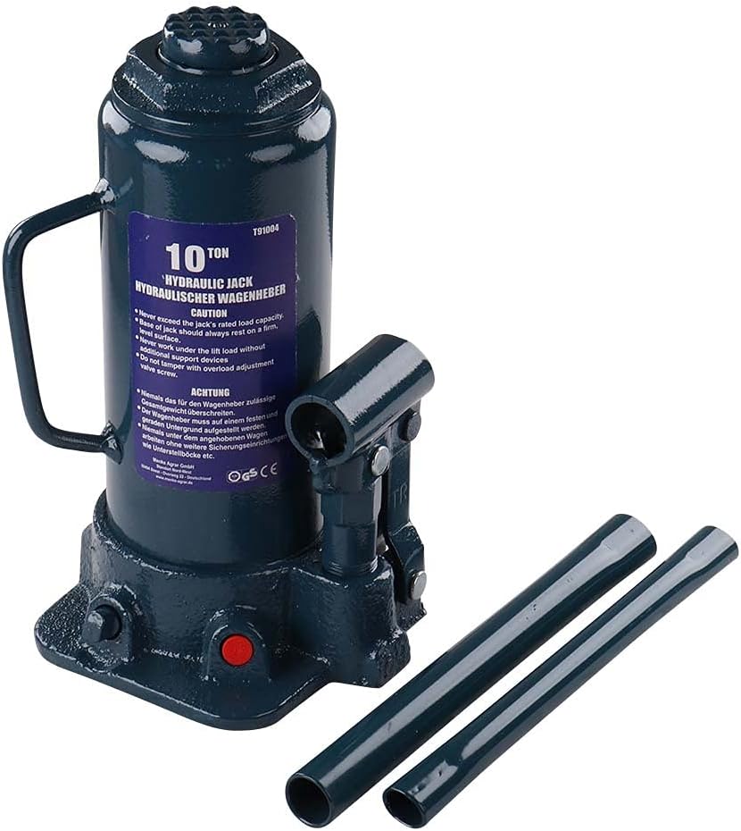 Hydraulischer Wagenheber | mit Hebealarm | 10 Tonnen | Stempelwagenheber | Wagenheber | Werkstattzub
