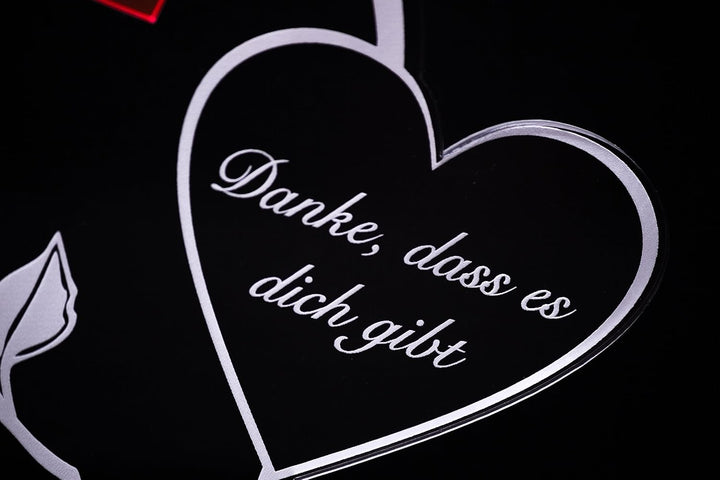 Acryl Schild in Herz Form Für den besten Bruder der Welt die perfekte Geschenkidee, mit Lasergravur,