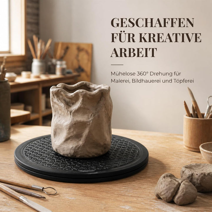 3 Stück Drehscheibe 30 cm, 360 Grad Drehbar Plattform, Drehteller mit Stahlkugellagern, Drehplattfor
