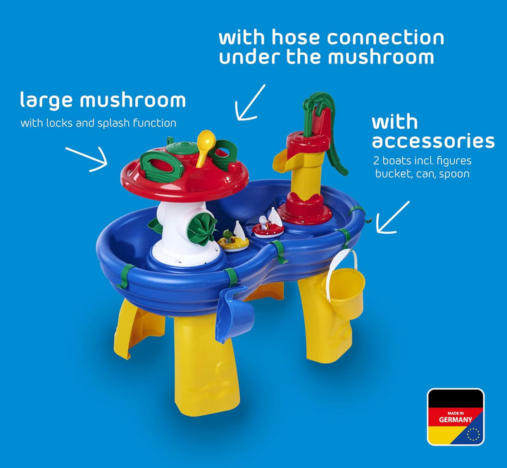 AquaPlay Wassertisch - grosses Outdoor-Wasserspiel (100 x 58 x 90 cm) für Kinder ab 3 Jahre, Wassers