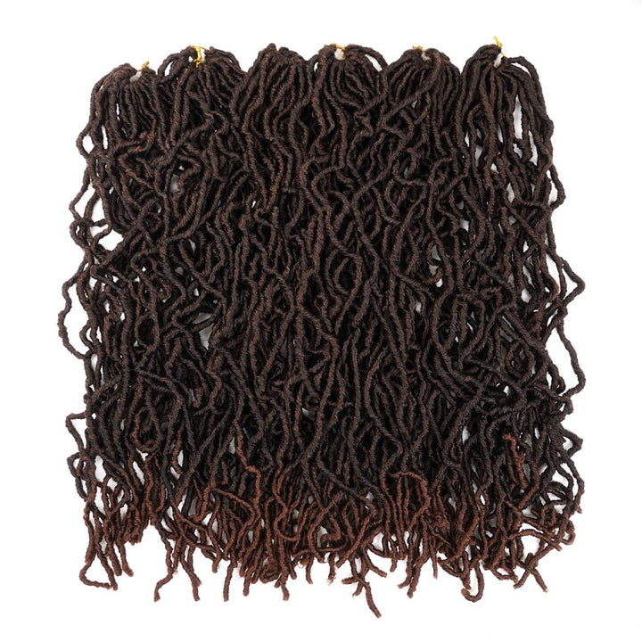 Beyond Beauty 6 Packungen 24Zoll vorgeschlungene Nu Faux Locs Häkelhaar, weiche Dreadlocks, Flechtha