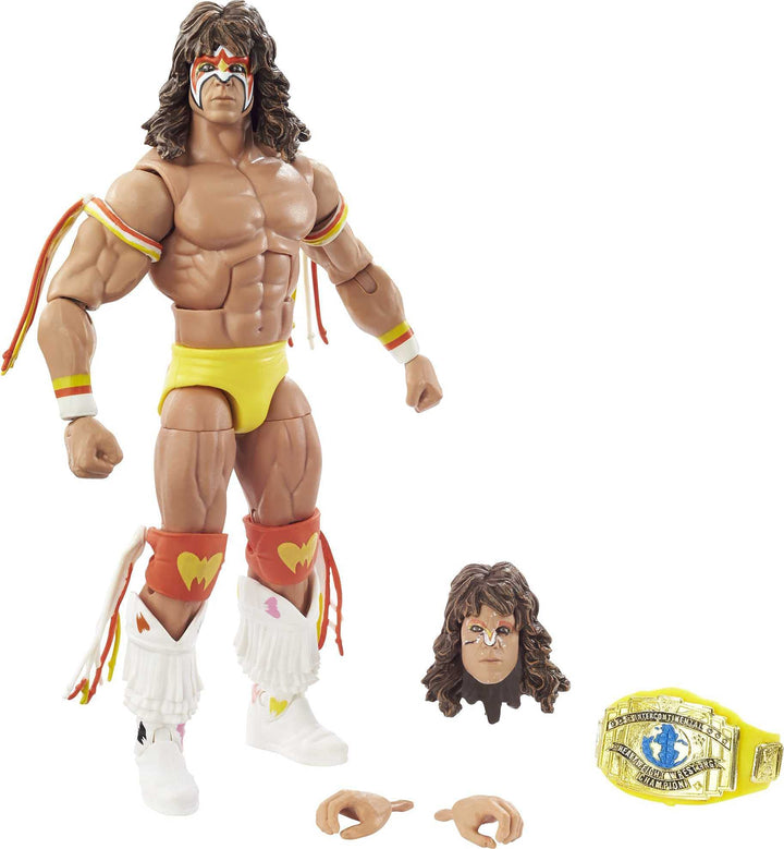 WWE Mattel – GYC28 Royal Rumble Elite Collection – Ultimate Warrior – Wrestling Actionfigur ca. 15 c