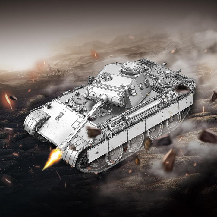 piececool 3D Puzzle Metall Panzerkampfwagen Ⅴ Panther 1:48, 3D Metall Puzzle PzKpfw V Ausf D, Modell