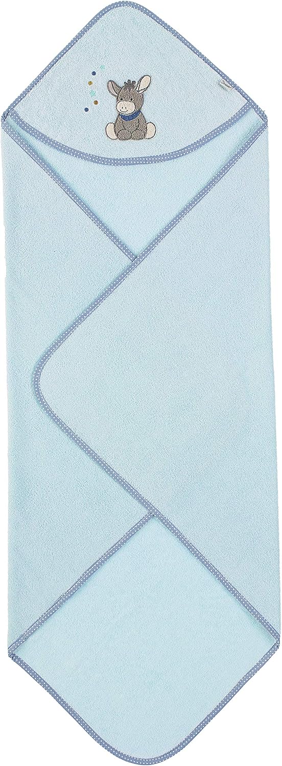 Sterntaler Baby Handtuch Kapuze - Kapuzenhandtuch EMMI - Badeponcho- 100% Baumwolle, schnell trockne