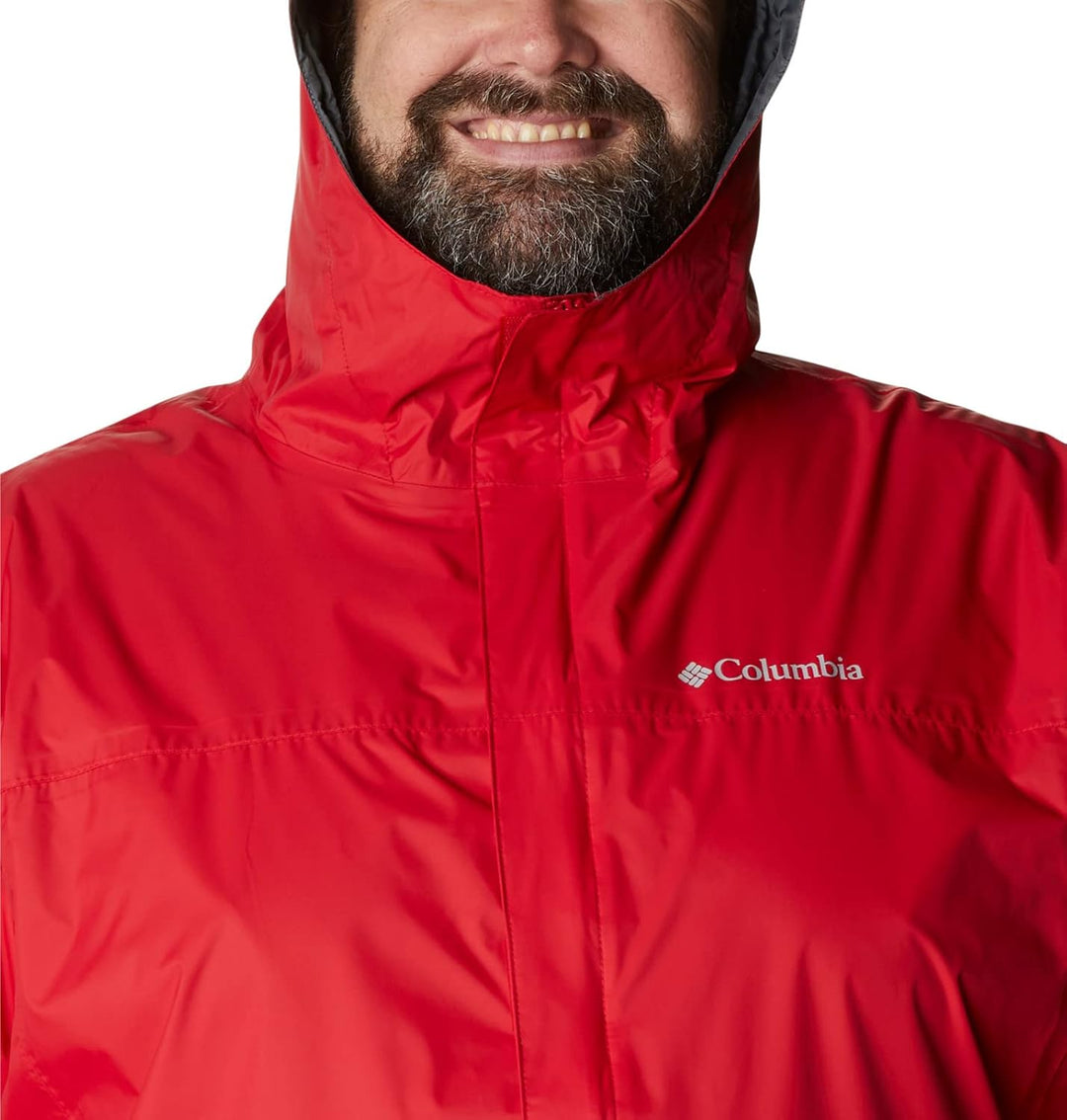 Columbia Herren Watertight Ii Front-Zip Hooded Rain Jacket Regenjacke S Bergrot, S Bergrot