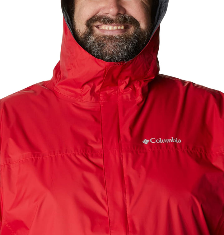Columbia Herren Watertight Ii Front-Zip Hooded Rain Jacket Regenjacke S Bergrot, S Bergrot