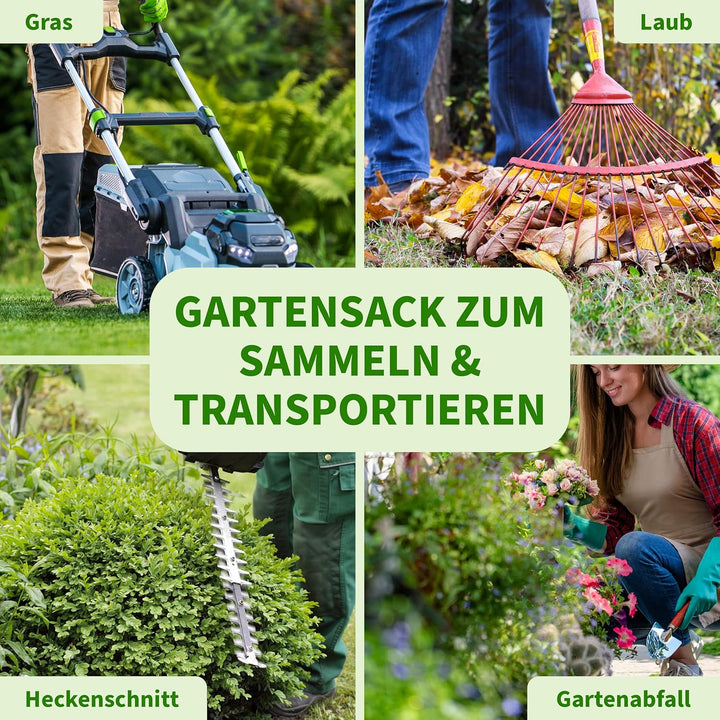 TTL Garden 3x 160L Premium Pop Up Gartensack - 220gsm 600D Oxford 3er Set 160 Liter Gartenabfallsack