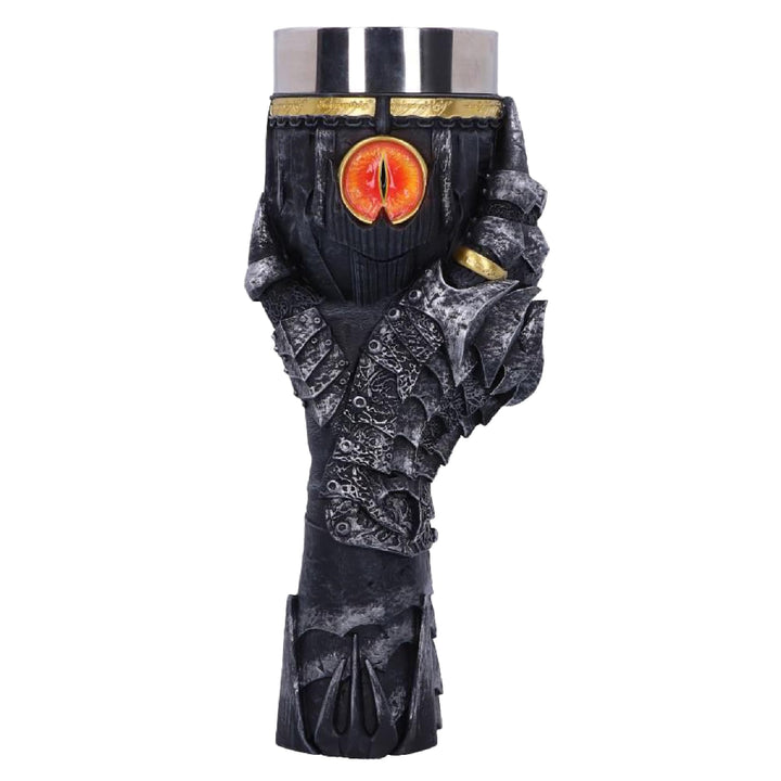 Nemesis Now Offizielles Lizenzprodukt "Herr der Ringe", Sauron, Kelch, Grau, 22,5 cm, B5895V2, 1 Stü