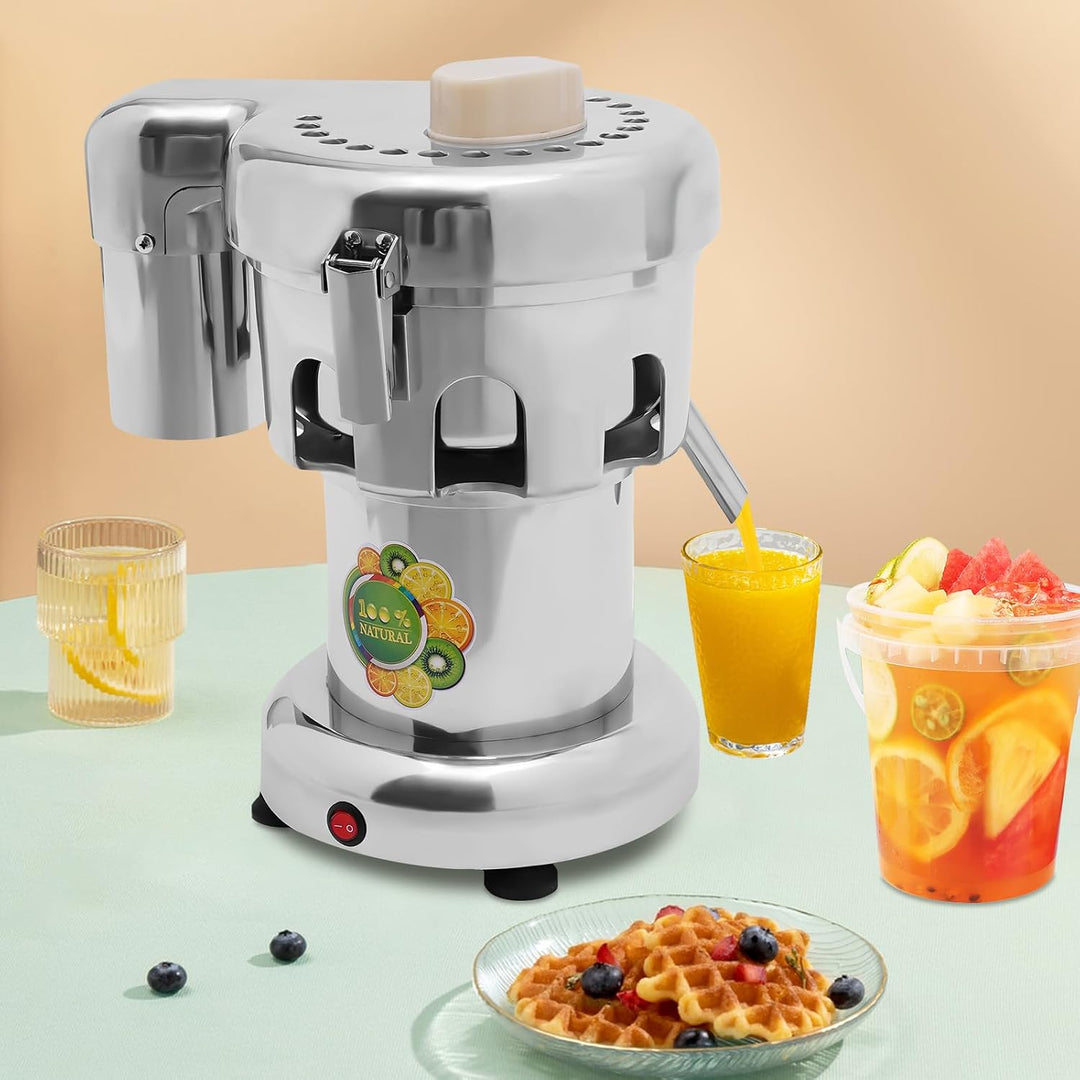 Hochleistungs Entsafter Edelstahl 370W Kupfermotor 2800rpm Saftpresse Für Obst Und Gemüse Leicht Zu