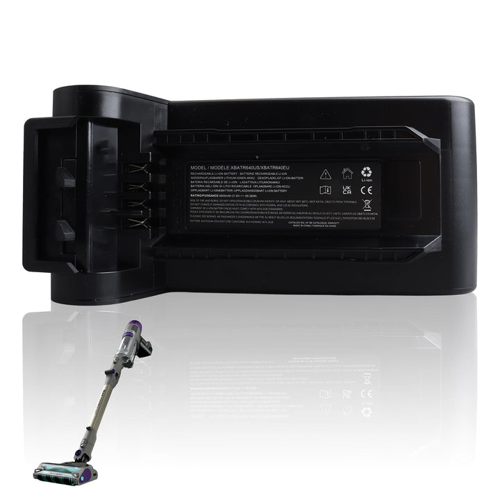 4600mAh 21.6V XBATR640EU Ersatzakku Kompatibel mit Shark IP1251 IP1250 IP1255 IP1251C IP1220 IP1220C