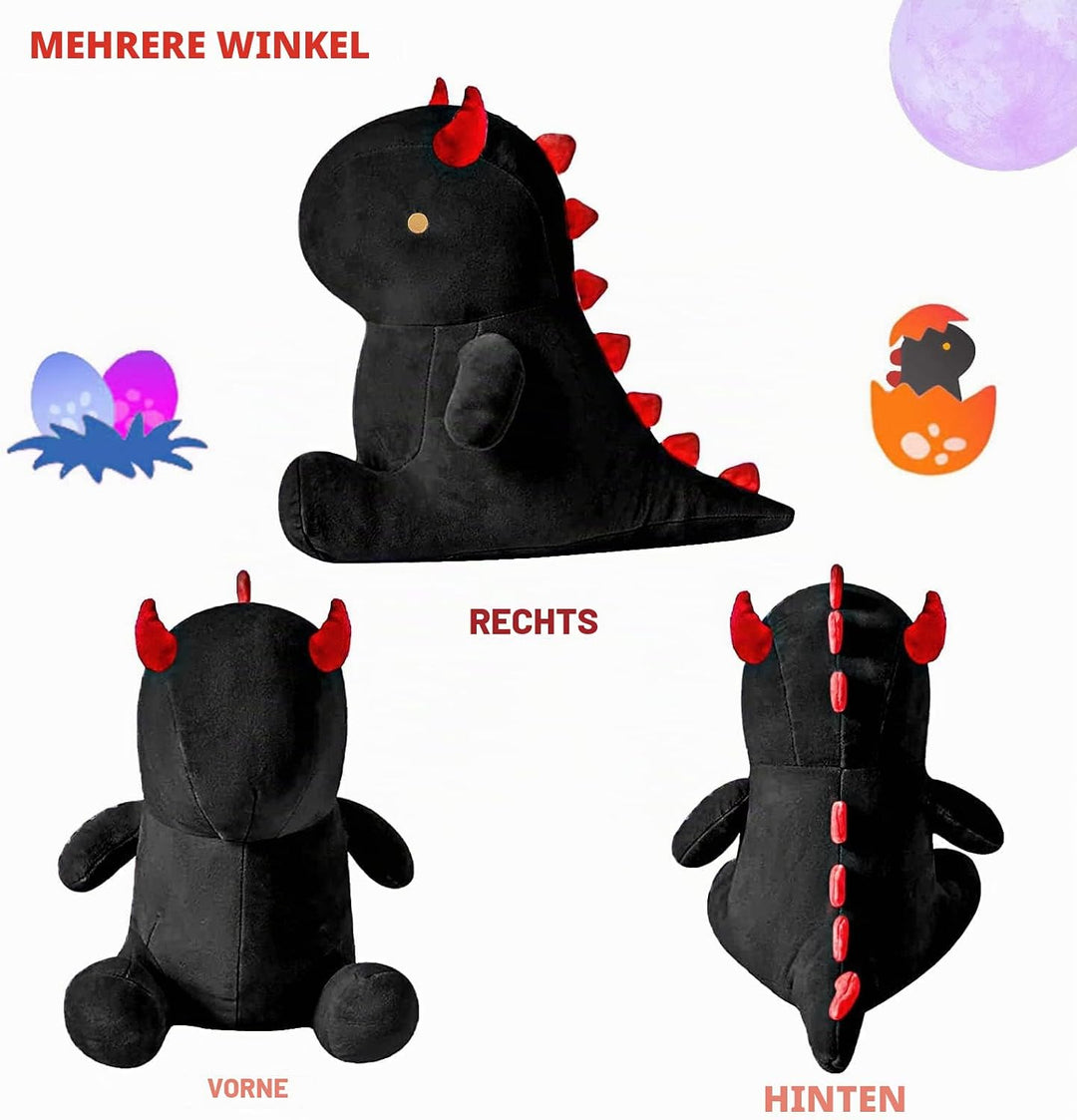 shownicer Plüschtier Dinosaurier Kuscheltier Stofftier Kawaii Dino Plüsch Kissen Spielzeug Plüschsau