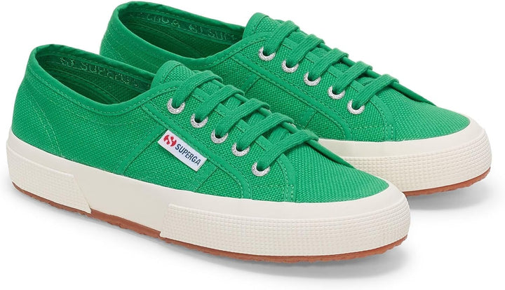 Superga Unisex Kinder 2750-jcot Classic Shoes for Junior Sneaker 36 EU Elfenbeingrün, 36 EU Elfenbei