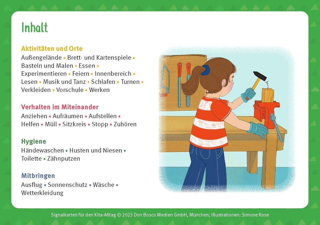 Signalkarten für den Kita-Alltag: 30 Bildkarten für ein gutes Miteinander. Mit Bildern Kita-Regeln f