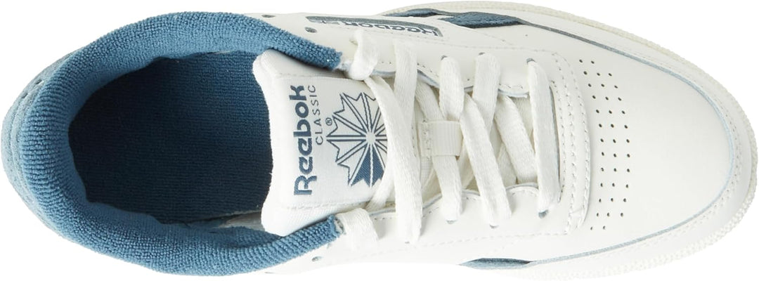 Reebok Unisex Club C RevengeSneaker 34.5 EU Chalk Chalk Hooblu, 34.5 EU Chalk Chalk Hooblu