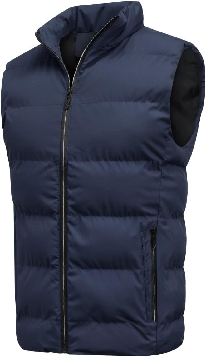 YOUTHUP Weste Herren Steppweste Winter Freizeit Wärme Ärmellose Sportweste Outdoor Stehkragen Winter