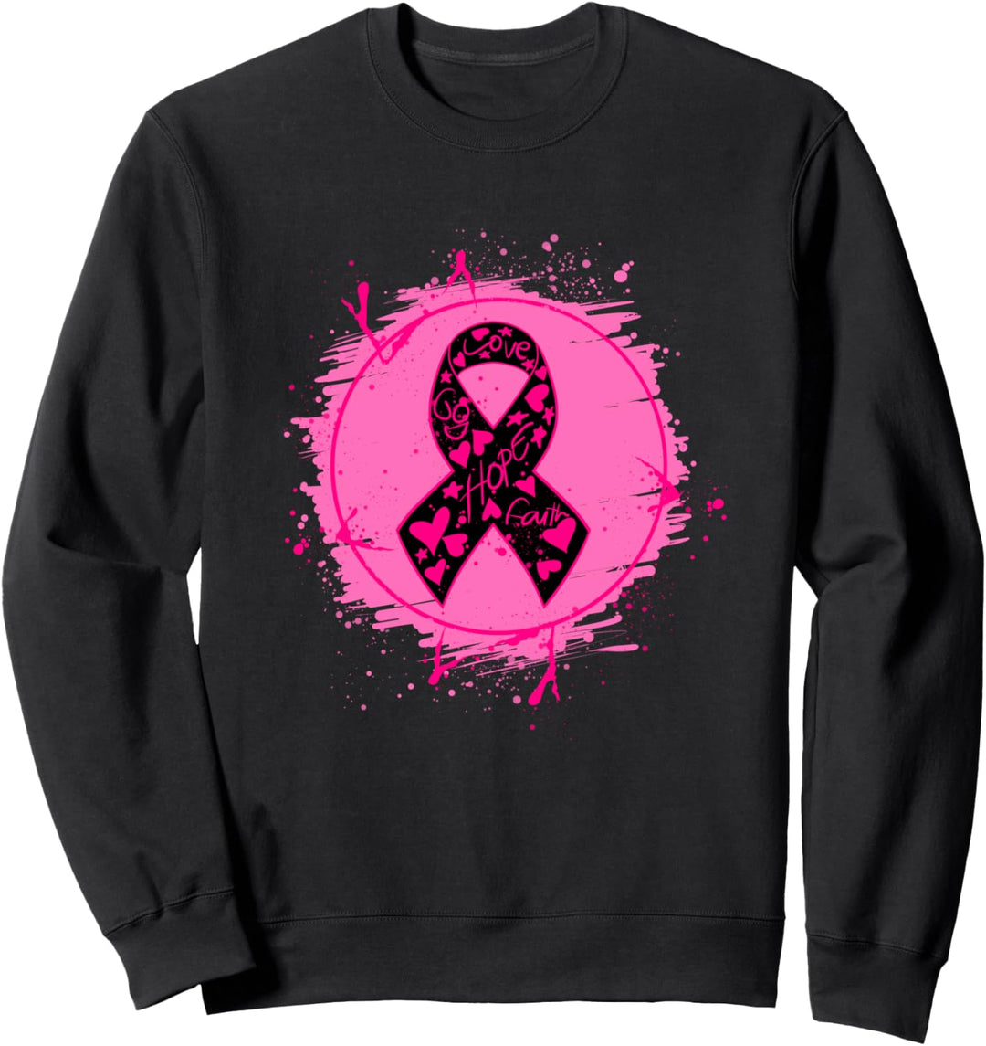 Brustkrebs-Bewusstseins-Hoffnungs-Geschenk Sweatshirt