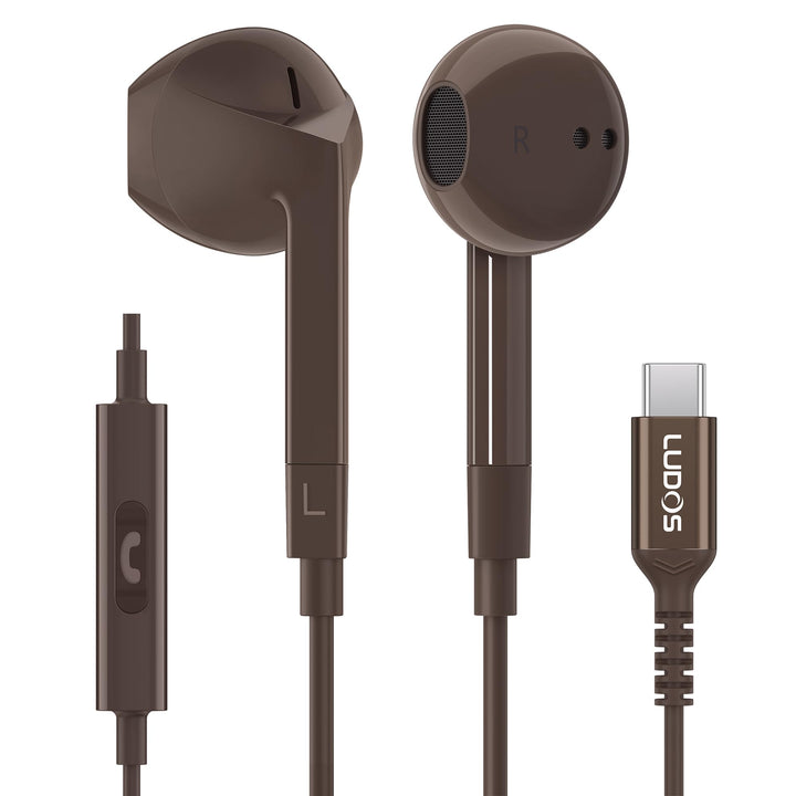 LUDOS FEROX USB C Kopfhörer, 5 Jahre Garantie für iPhone 16 15 Pro Max Plus Samsung Galaxy S24 S23 U
