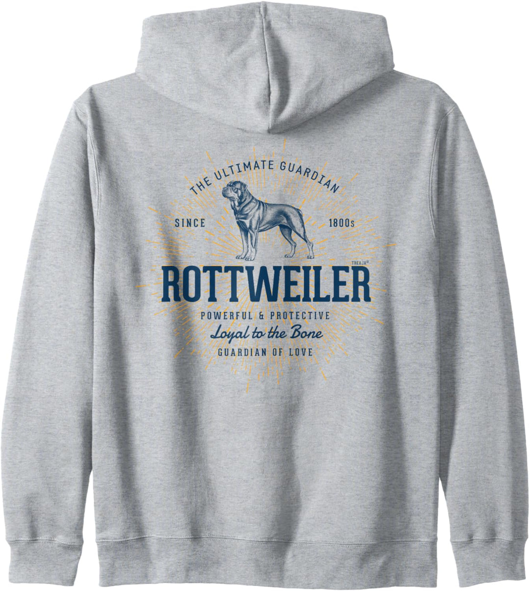 Retro Rottweiler Vintage Kapuzenjacke