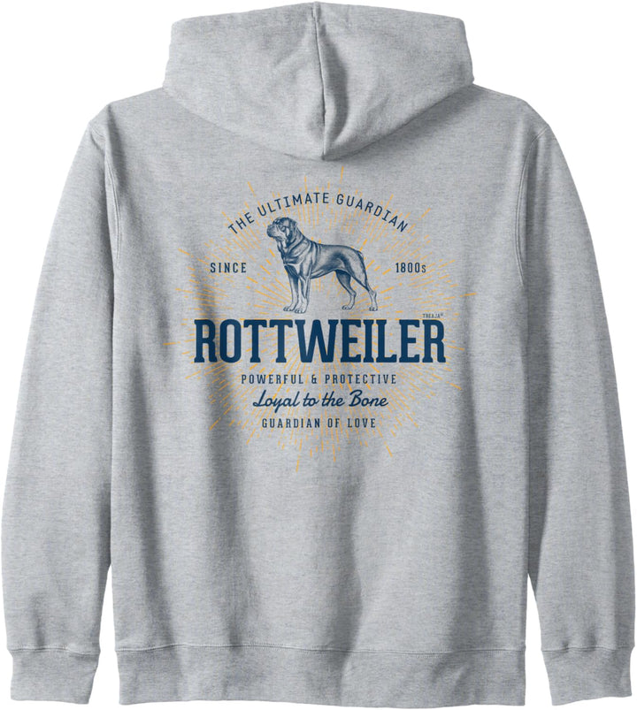 Retro Rottweiler Vintage Kapuzenjacke