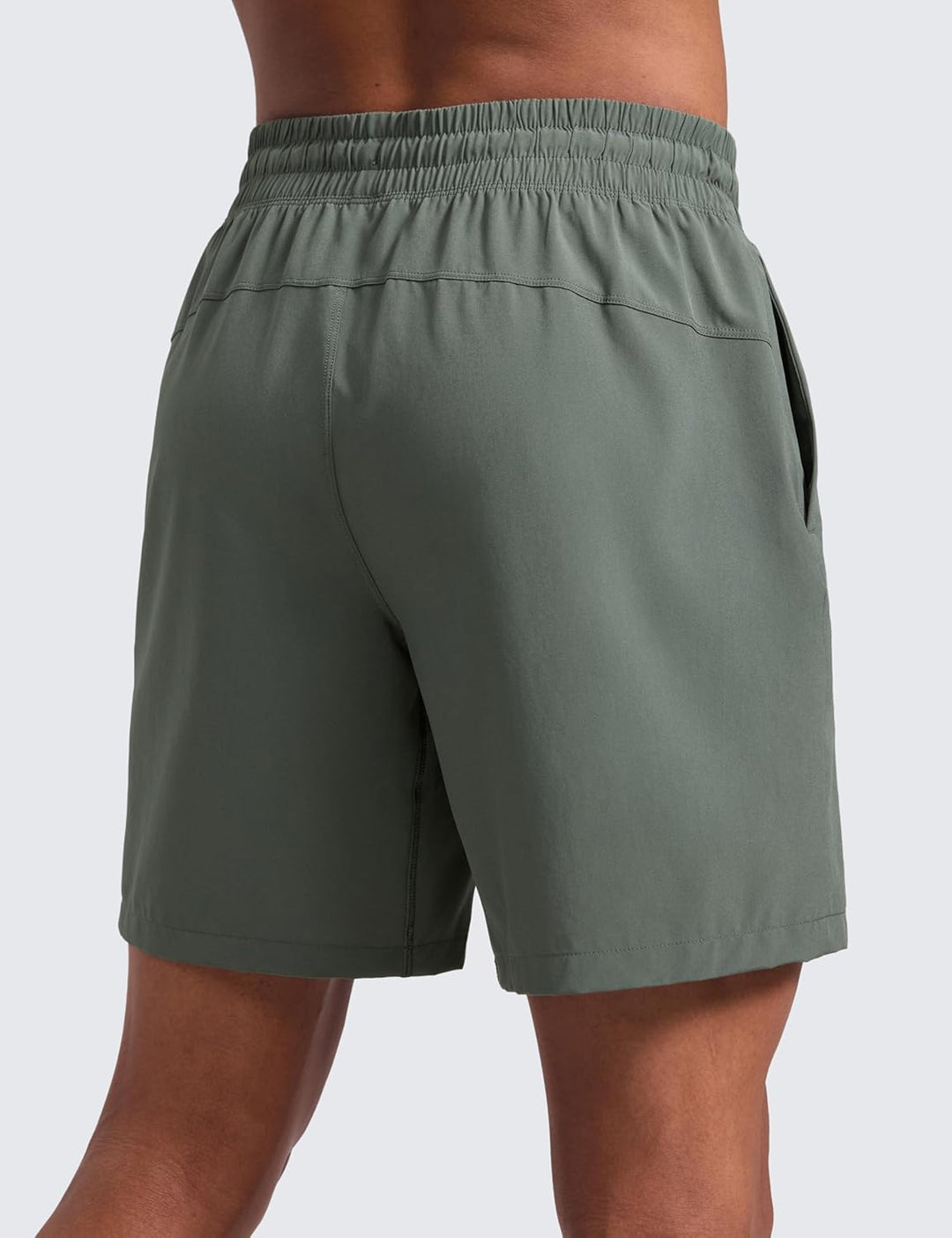 CRZ Yoga Herren Shorts Feathery-fit Linerless Shorts 7 Inches, Ns001b M Grauer Salbei, M Grauer Salb