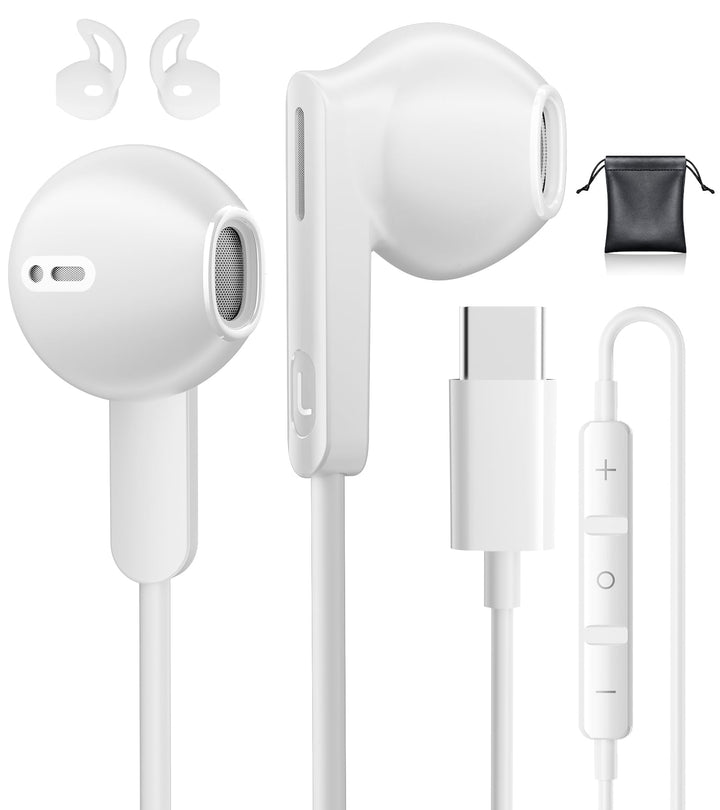 USB C Kopfhörer für Samsung Galaxy S26 S25 S24 Ultra A56 A55 iPhone 17 Kopfhörer mit Kabel USB C Hea