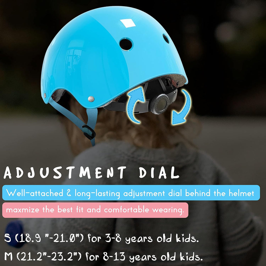 Kinderhelm mit Knieschützern, Ellbogenschützern, Handgelenkschützern für Skateboard, Radfahren, Hove