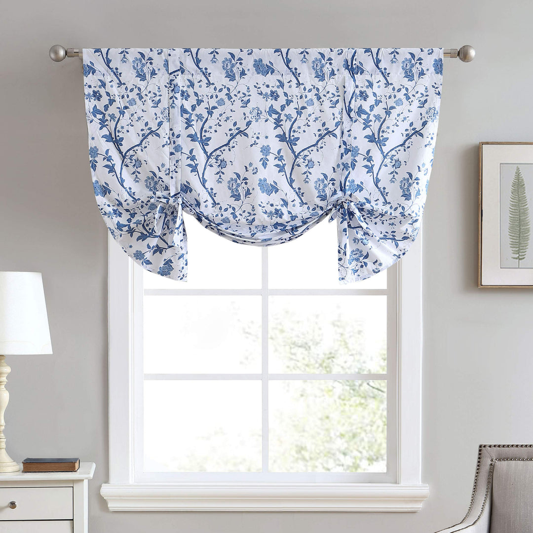 Laura Ashley Home Kollektion Elise Stilvoller Blumendruck Volant-Vorhang, schicke dekorative Fenster