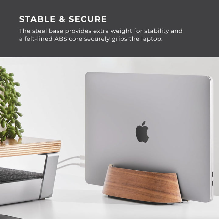 HumanCentric Laptop-Halterung, vertikaler Laptop-Ständer – verstellbare Halterung und Docking, aufre