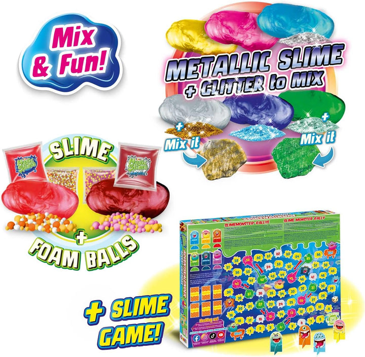 MAGIC SLIME ADVENTSKALENDER Kinder - Weihnachtskalender mit Schleim für Mädchen & Jungen, Spielzeugk