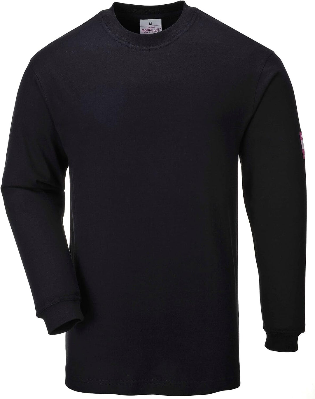 Portwest FR11 - FR antiestático de la camiseta, color Negro, talla Large L Schwarz, L Schwarz