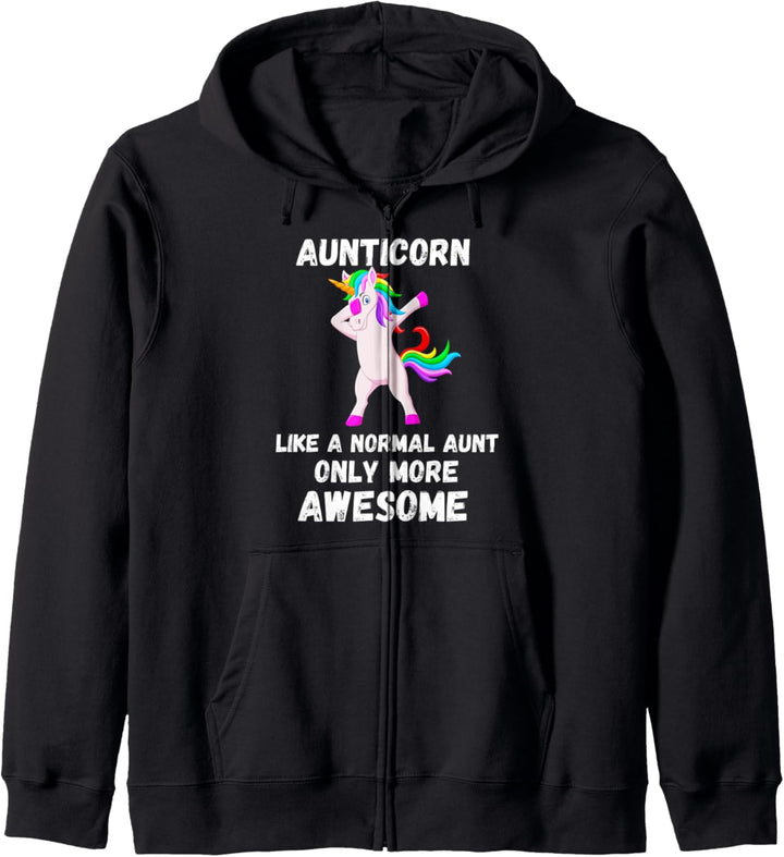 Tante Horn wie eine Tante nur tolles tupfendes Einhorn Kapuzenjacke