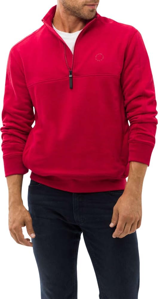 BRAX Herren Troyer Pullover Sweater Steve Sweaterstrick Navy Blue M Fire, M Fire