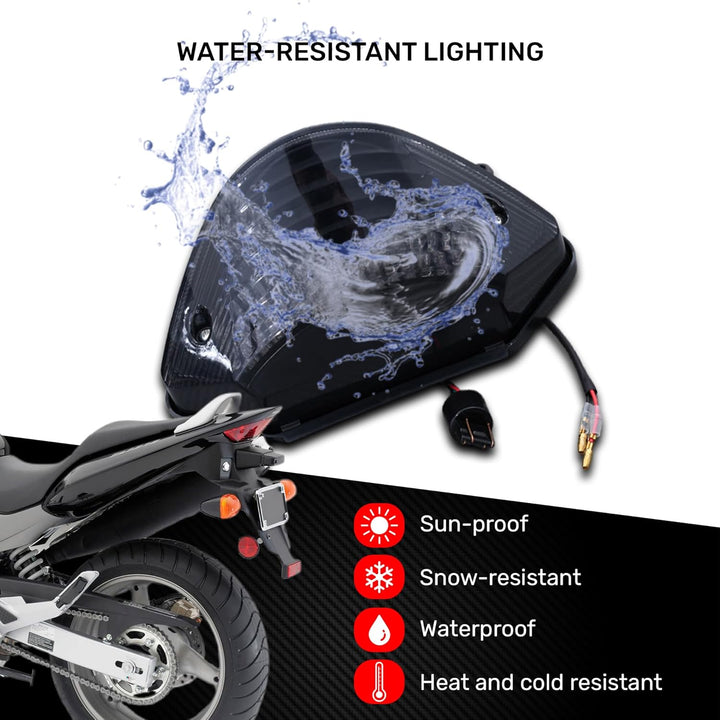 aVDB-moto LED Bremslicht/Rücklicht kompatibel mit HONDA CB900F Hornet 900 2002-2006 Plug & Play mit