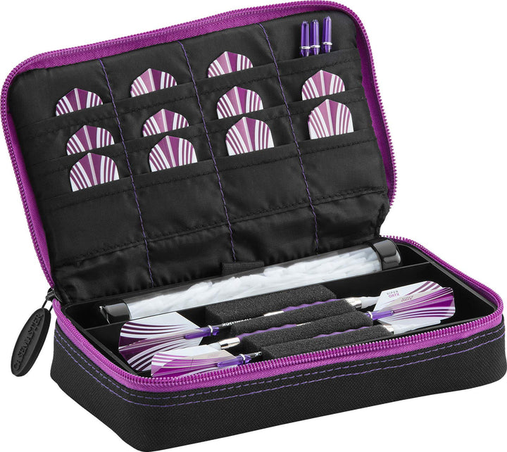 Casemaster Plazma Dartkoffer für weiche Dartpfeile mit Stahlspitze, für 3 Dartpfeile und integrierte