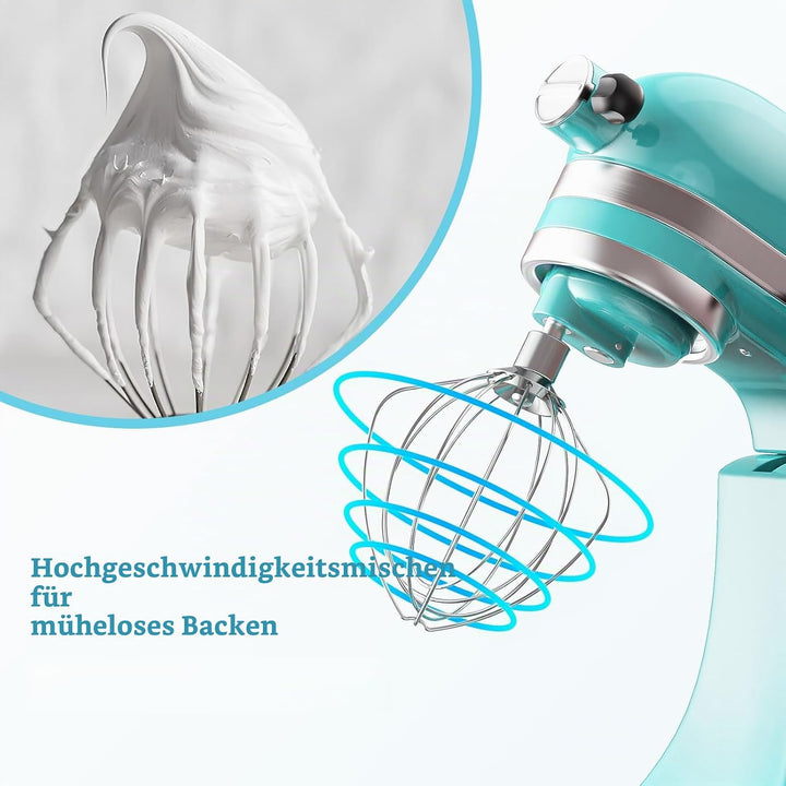 Edelstahl Schneebesen für KitchenAid Zubehör, Peitsche für KitchenAid Schneebesenaufsatz, 4,5–5 qt m