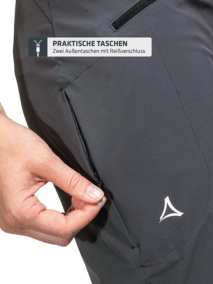 Schöffel Damen Pants Hestad L, robuste, schnell trocknende Outdoor Hose, Damen Hose mit bequemer Pas