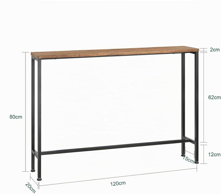 SoBuy Konsolentisch Schmal Flurtisch – Konsolentische Fürs Wohnzimmer, Vintage Metall Sideboard, Rob